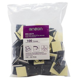 Base Porta Cincho Adherible 25mm 100piezas Ens-ag19 Enson