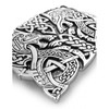 Fenrir Wolf Zoomorphic Kilt Belt Buckle - Color: Chocolate Bronze
