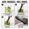 Cocktail Muddler for Fruit & Herb Mixing – Non-Slip PP