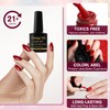 Shining She Semi-Permanent Nail Polish, 6 Colors Ruby Red Deep