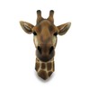 Zeckos Giraffe Bust Exotic Trophy Head Wall Hanging Sculpture