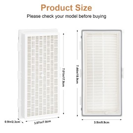 SF-HA 30 Replacement Filters for Miele HEPA AirClean SF-HA 30, Classic C1, Complete C1, Dynamic U1, Swing H1, S300-S700, S2000 Series Canisters and S7000 Uprights Series - 2 Pack