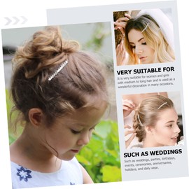 Kisangel 20pcs Bridal Hair Comb Elegant Metal Headdress for Weddings Special Occasions Charming Decorative Hair Accessories for Brides and Girls Easy to Use Chic Design