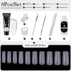 Poly Gel Nail Kit - Transparent Gel Extension Nail Kit