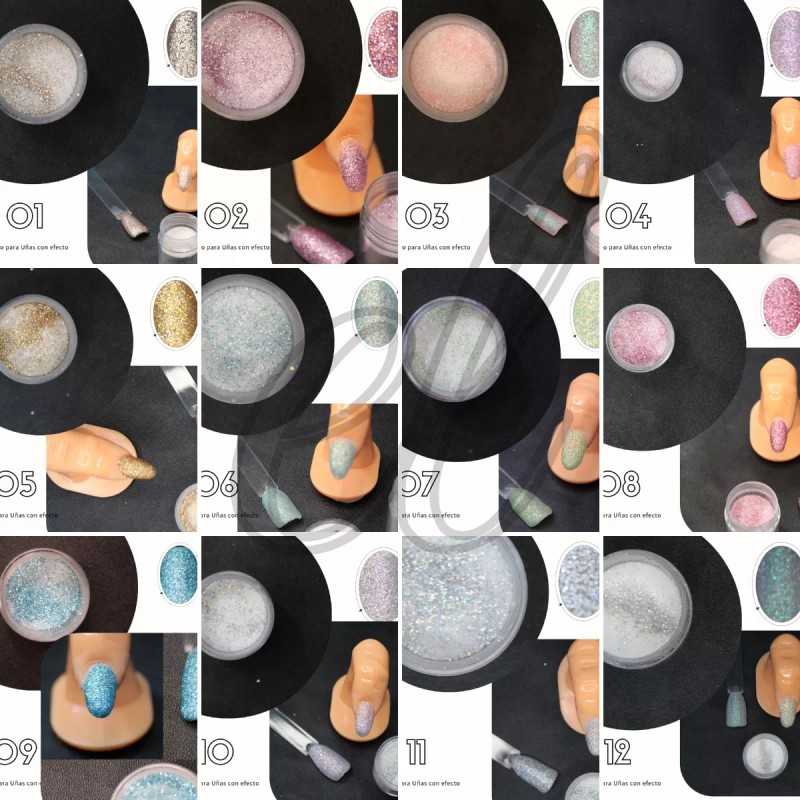 Xiaoya Kit Para Uñas De Acrilico 12 Color Basicos Pastel