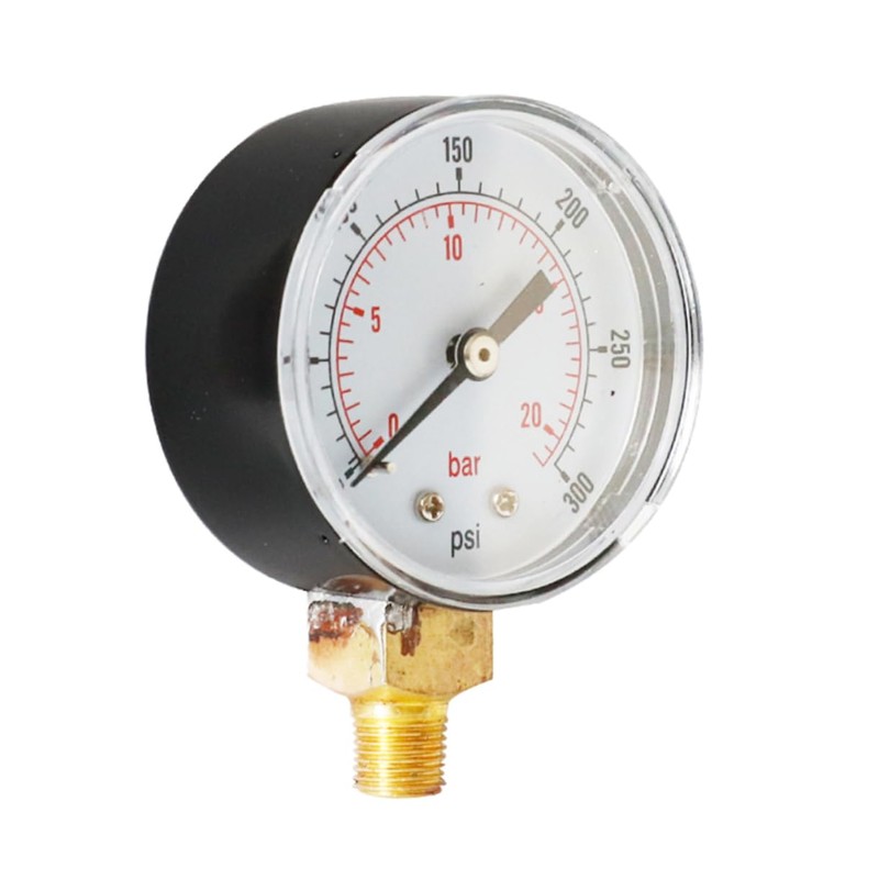 TEHAUX 2pcs Psi Npt Pressure Gauge High Compressor Gauge Compact