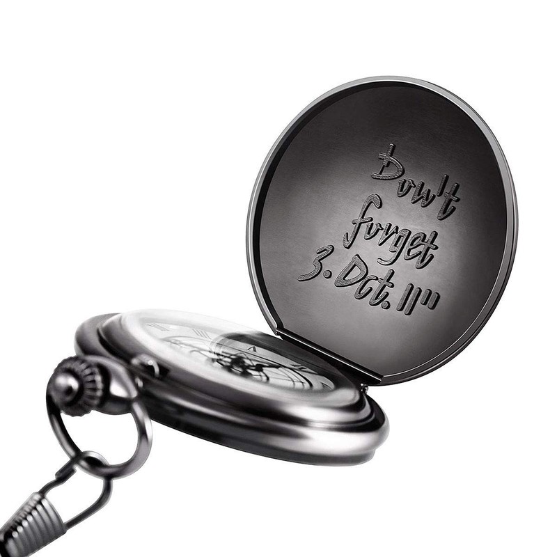 BOSHIYA Men's Pocket Watch Fullmetal Alchemist Vintage Steampunk Quartz Pocket