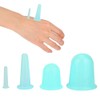 4pcs Silicone Gel Facial Cupping Set,Vacuum Massage Cup Kit,Vaccum Facial