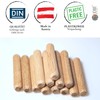 JOWE Dowel Pins 16x100mm, 25 pcs | Wooden Dowels 16