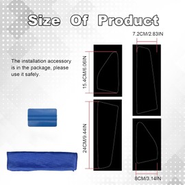 RBOKO Kit de calcomanías de vinilo para luz trasera negra, superposiciones precortadas, resistente a la intemperie, compatible con Dodge Charger 2015-2021