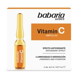 Babaria Ampollas Faciales Vitamica C, 5 Unidades de 2 Mililitros                                                                                      