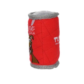 TUFFY - World's Tuffest Soft Dog Toy -Soda & Beer Can- Squeakers - Multiple Layers. Made Durable, Strong & Tough. Interactive Play (Tug, Toss & Fetch). Machine Washable & Floats. (Canine Cola)