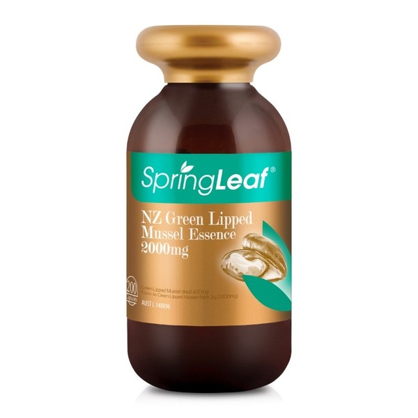 Spring Leaf NZ Green Lipped Mussel Essence 2000mg Cap X