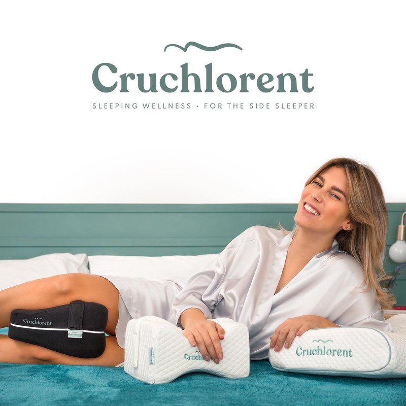 Cruchlorent - Replacement Cushion Cover for Black Heart Knee Pillow