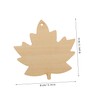 DOITOOL 6pcs Unfinished Maple Leaf Wood Cutouts Craft Wood Shapes