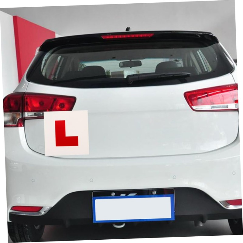 Outanaya 2pcs Magnetic Shaped Driver Plates for Cars Learner Driver