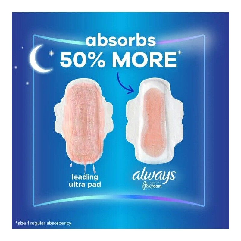 Always NEW! ALWAYS Size~5🌙 ●INFINITY FLEXFOAM● ZERO FEEL ZERO LEAKS!