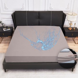 Arcona Mattress Protector 90 x 200 cm, Fitted Sheet Style Mattress Protector, Waterproof Mattress Protector - 90 x 200 cm, Waterproof and Breathable Mattress Cover, Moisture Protection, Washable Bed