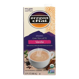 Oregon Chai Organic Vanilla Chai Tea Lattte Concentrate, 32 Ounce - 6 per case.