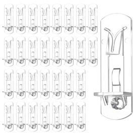 30 Pcs Locking Shelf Support Pins, 5mm Plastic Shelf Support Pegs, Cabinet Shelfs Clips Brackets for Supporting Furniture Kitchen Bookcase Pegs for 5mm Diameter Peg Hole and 3/4" Cabinet Shelfs