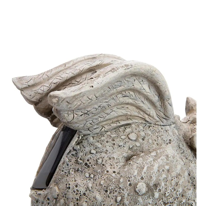 Evergreen Garden Baby Dragon Statue with Butterfly Solar Light |