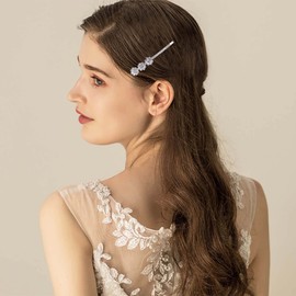 Zeshimb Boho Crystal Flower Hair Pin Gold Crystal Hair Barrette Rhinestone Bobby Pins Crystal Wedding Hair Pins Clip Barrette Bride Flower Hairpin Headpieces Decorative Hair Accessories for Women and