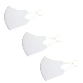 STARMASK Cooling Mask Set of 3 (White) 3 Sizes Available, Present, Antibacterial, Deodorizing, Washable Mask (L)