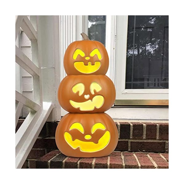 Halloween Pumpkin Lantern-Jack O Lantern with Bulbs for Indoor and