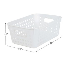 Really Good Stuff Neon Pop 6-Pack Medium Book Baskets - Durable Plastic Paper Storage Bins with Handles for Classroom Library - Storage for Classroom Organization - Vibrant Neon Colors