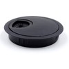 Jetland Desk Grommet for Wire Organizer - Flat Black, 2-3/8"
