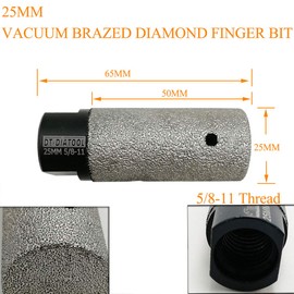 DT-DIATOOL Diamond Finger/Milling bits for Tile Porcelain Hard Ceramic Diameter 25mm