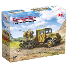 ICM 1:35 Sd.Kfz.3b with Flak 38 AA Gun