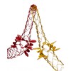 2 Pk Foil Garland Flower - Christmas Hanging Decoration Wall