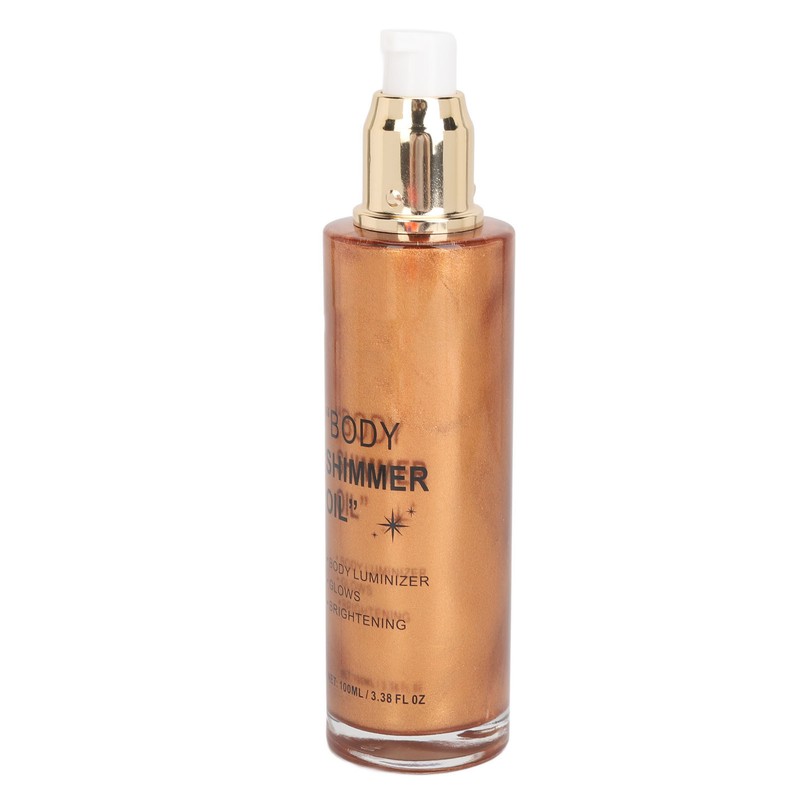 100ml Body Highlighter Oil Long Lasting Face Glitter Illuminator Shimmering