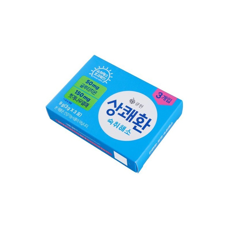 Sangkwaehwan 큐원 상쾌환 3개입 기획(3gx3개) Q-One Refreshing Tablets, 3-pack (3gx3)