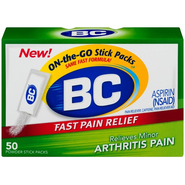 Bc Arthritis Formula Pain Reliever Powders 50 ea (Pack of 6)