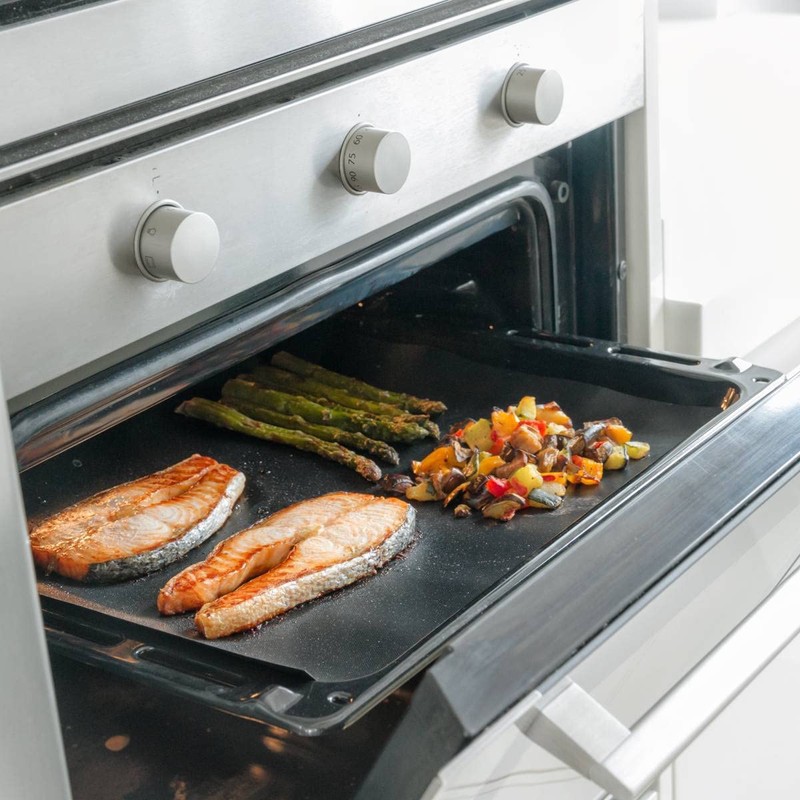 InnovaGoods Mat Non Stick Oven and BBQ Grill, Fiberglass, Black,