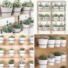 Sivya 4 Pack 4in Flower Pot Holder Ring Wall Mounted