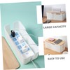 DOITOOL Bamboo Cover Cable Management Box Cable Organizer Nightstand Cord