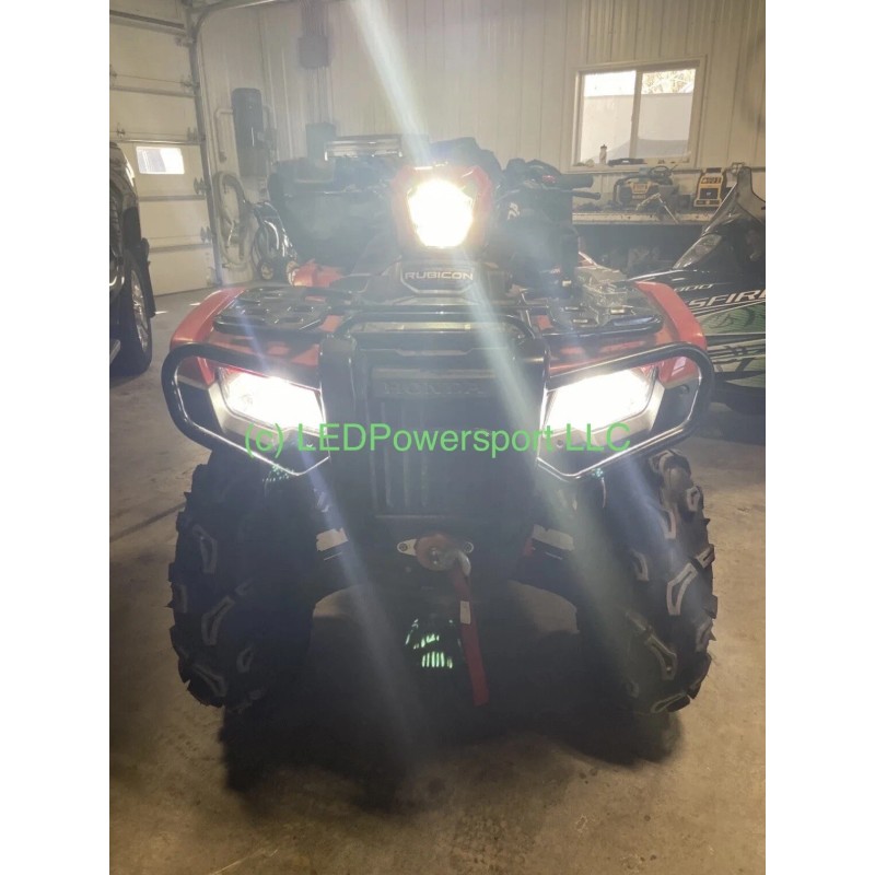 RD 2013 Yamaha YFZ450 ATV LED Headlight Upgrade Kit Plug