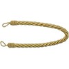 2 X Gold Thick Large Rope Satin Curtain Drape TIE Backs TIEBACKS 32"