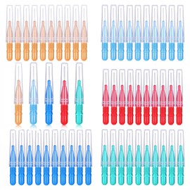 Duozhenzhu Interdental Brushes 4 Sizes, 360° Bendable Soft Picks Braces Brushes Between Teeth Gum，Oral Hygiene Slim Brushes Cleaning Tool