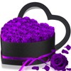 Yunlly 27 Pcs Preserved Roses in Heart Shape Box Eternal