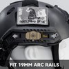 Qavctw ARC Rail Adapter Mount Kit 360 Deg Rotation Helmet