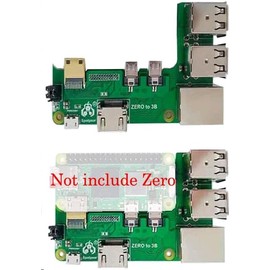 Zero to Pi3 USB HUB RJ45 Ethernet Zero 2w to 3B Interface Adapter for Raspberry Pi
