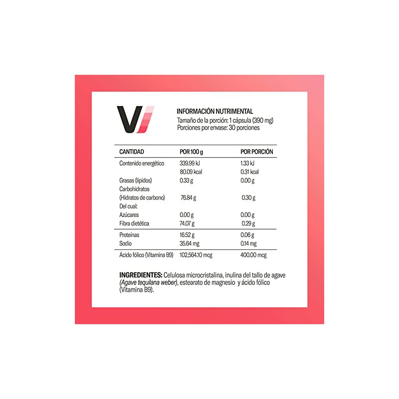 Vitaminica Suplemento Ácido Fólico 300 Cápsulas Total Suministro Días