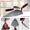 Hubaow 4 Pieces Concrete Tools, High Carbon Steel Masonry Trowel