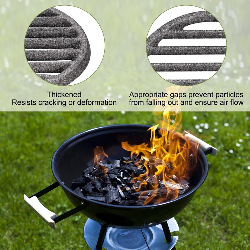 PATIKIL Cast Iron Fireground Grill, 19cm Round BBQ Grill Plate