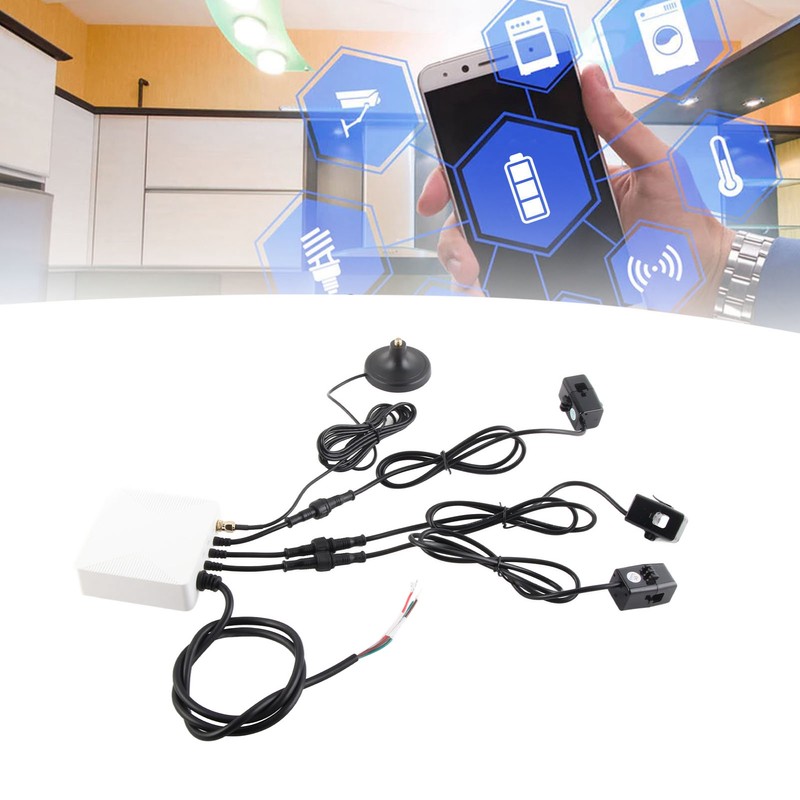 WiFi Smart Power Meter 3 Phase Energy Monitor 100‑240V with