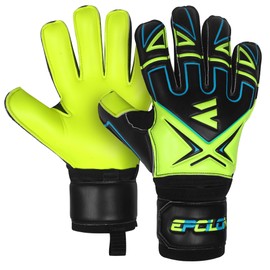 EPCILON Goalkeeper Gloves, Football Gloves, Boys, Girls, Junior, Adult Football Training Goalkeeper Gloves with Non-Slip & Primium Grip Fingersave (Yellow, 6)